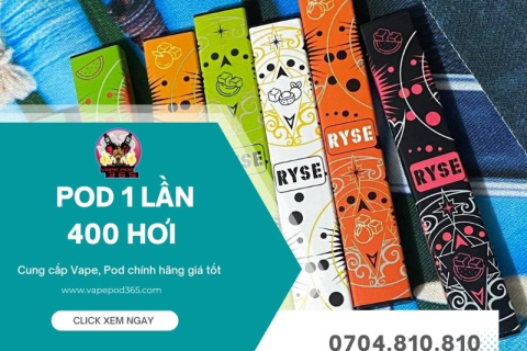 Pod 1 Lần 400 Hơi Loại Nào Tốt? Tư Vấn Chọn Pod 400 Hơi