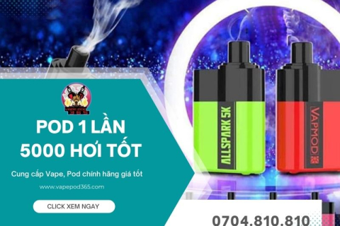 Pod 1 lần 5000 hơi loại nào tốt? Top 5 Loại Tốt Nhất