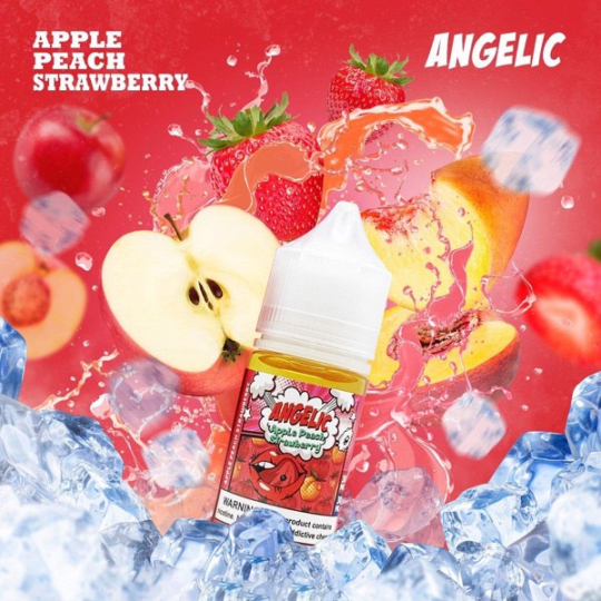 ANGELIC SALTNIC 30ml Táo Đào Dâu - Apple Peach Strawberry 30/50ni