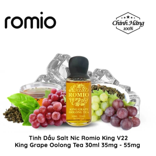 King Romio V22 Grape Oolong Tea 30ml - Romio Trà Ô Long Nho