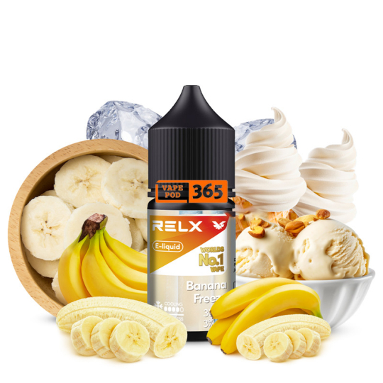 Juice RELX Salt Nic 30ml Chuối Lạnh - Banana Frost