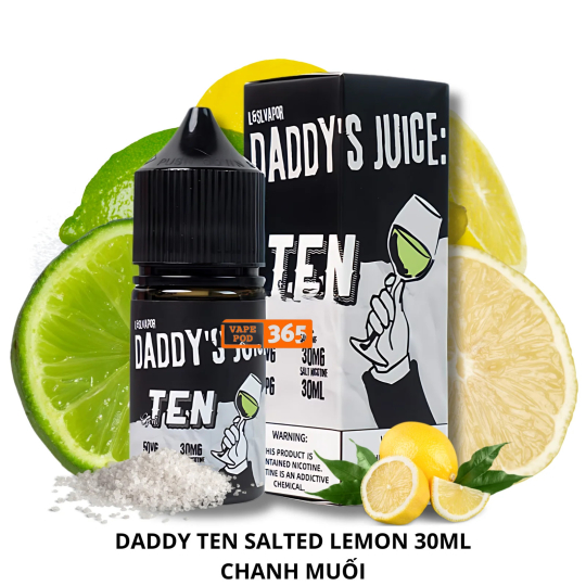 DADDY'S JUICE Gent Ten Vị Mới Chanh Muối ( 30ml ) - Salted Lemonade