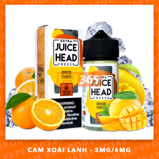 Juice Head 100ml Orange Mango - Cam Xoài Lạnh