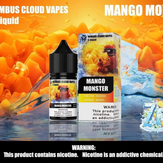 Nimbus Cloud Vapes Xoài Lạnh Salt Nicotine 30ml - Mango Monster