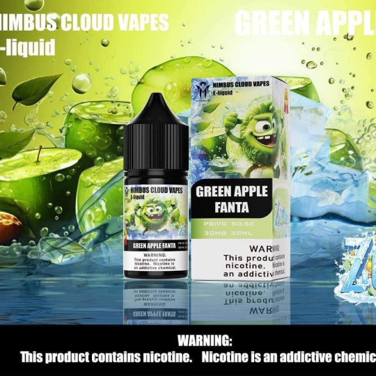 Nimbus Cloud Vapes Fanta Táo Xanh Salt Nicotine 30ml