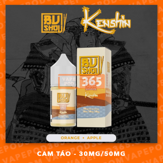 BUSHOU SALT NIC Kenshin - Táo Cam