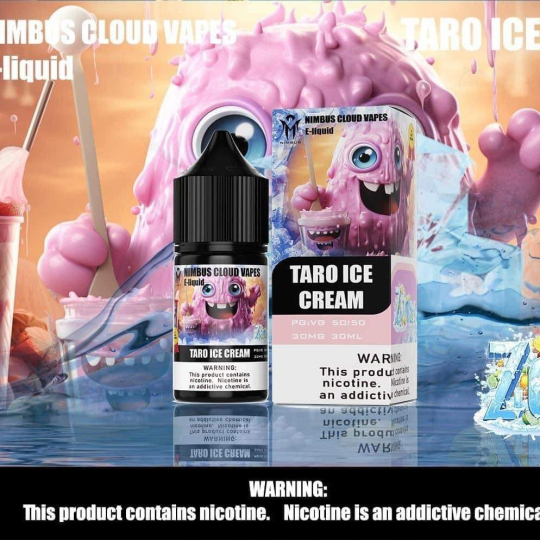 Nimbus Cloud Vapes Kem Khoai Môn Salt Nicotine 30ml - Taro Ice Cream