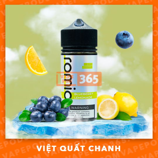 ROMIO 100ML Blueberry Lemonade Ice - Việt Quất Chanh Lạnh