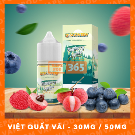 DISCOVERY SALT NIC Blueberry Lychee - Vải Việt Quất