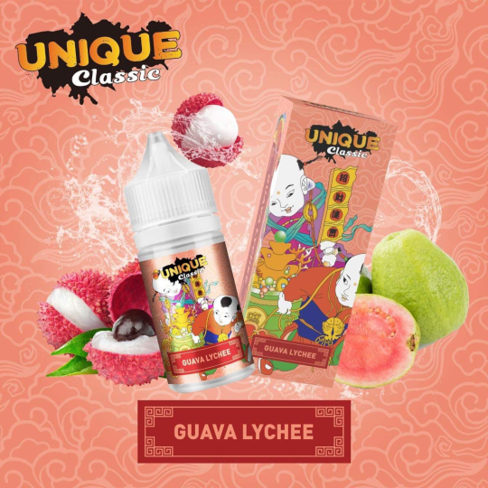  Unique Classic Vải Ổi Lạnh - Juice Salt  Guava Lychee 60ni/60mg 