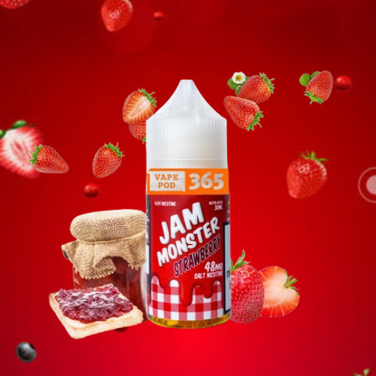 JAM MONSTER Salt Nic 30ml Mứt Dâu - Strawberry