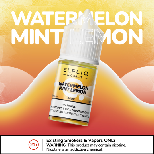 ElfBar Elfliq Dưa Hấu Bạc Hà Chanh Salt Nic 30ml 50mg - Tinh Dầu Pod Watermelon Mint Lemon