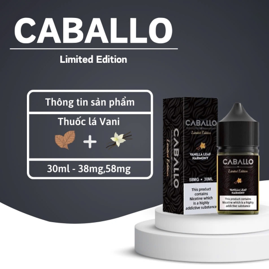 Caballo Limited Edition Thuốc Lá Vani 30ml - Vanilla Leaf  Harmony