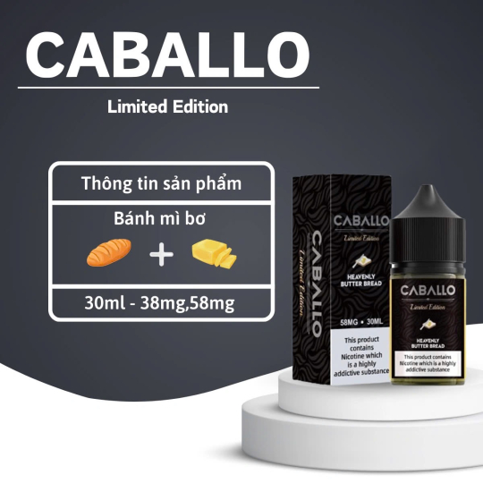 Caballo Limited Edition Bánh Mì Bơ 30ml - Heavenly Butter Bread 