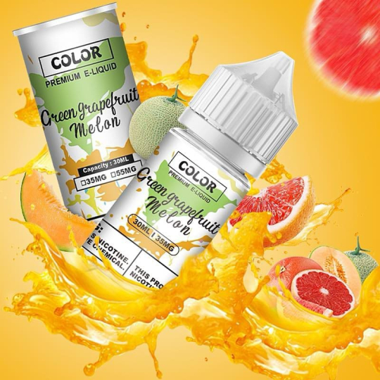 COLOR Salt Nic 30ml Bưởi Dưa Gang - Green Grape Fruit Melon