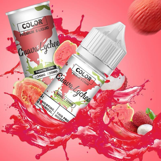 COLOR Salt Nic 30ml Ổi Vải - Guava Lychee