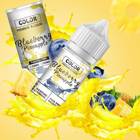 COLOR Salt Nic 30ml Việt Quất Dứa - Blueberrry Pinapple