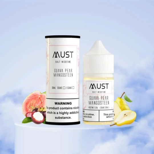 MUST JUICE SALT NIC 30ml Ổi Lê Măng Cụt – Guava Pear Mangosteen