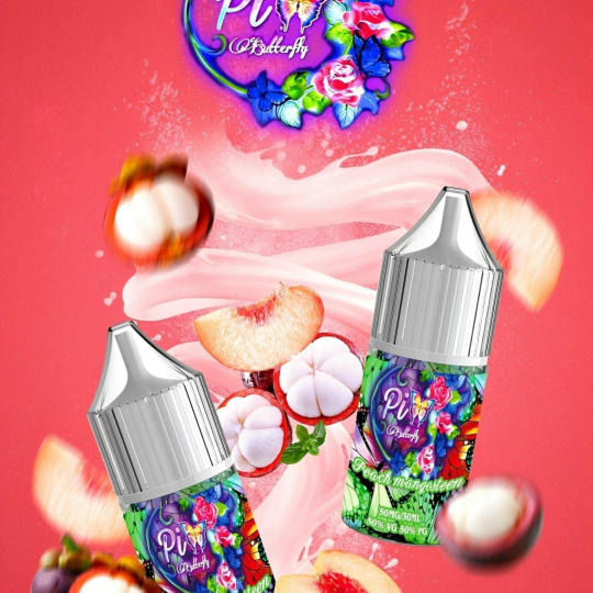 PIX BUTTERFLY Salt Nic 30ml Peach Mangosteen - Đào Măng Cụt