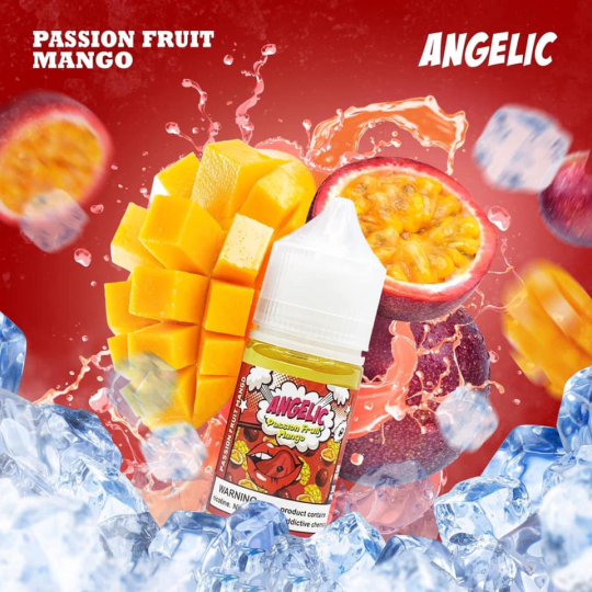 ANGELIC SALTNIC 30ml Xoài Chanh Dây - Passion Fruit Mango 30/50ni 