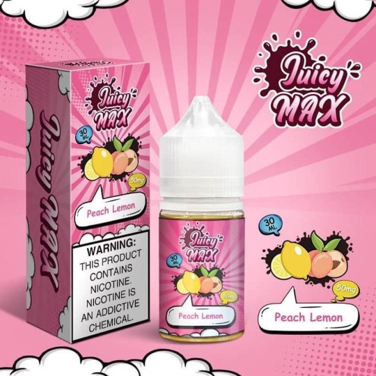 JUICY MAX Pink Lemon - Chanh Đào Lạnh Salt Nic