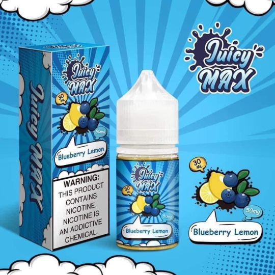 JUICY MAX Blueberry Lemon - Việt Quất Chanh Salt Nic 