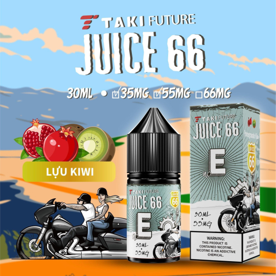 TAKI JUICE 66 E Lựu Kiwi 35/55mg 30ml - Take Juice 66 E