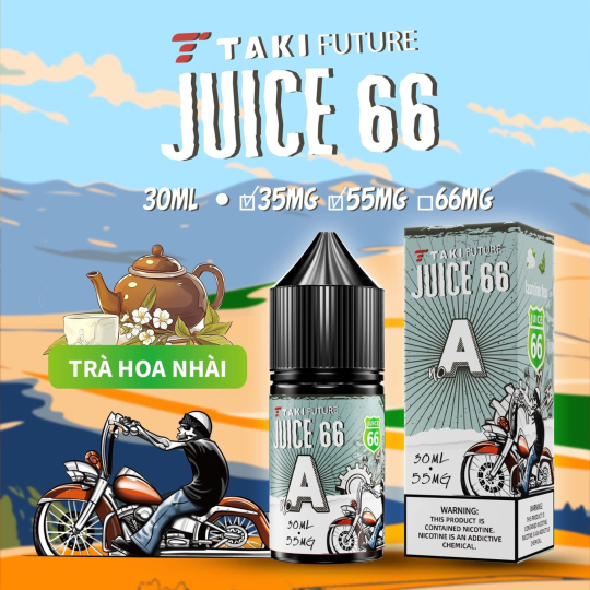 TAKI JUICE 66 A Trà Hoa Nhài 35/55mg 30ml - Take Juice 66 A