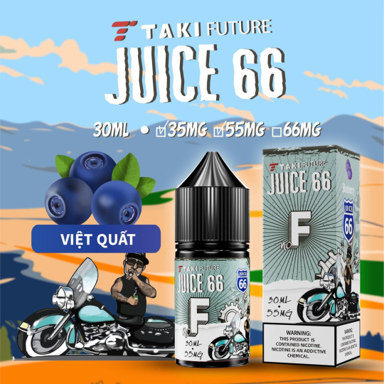 TAKI JUICE 66 Việt Quất 35/55mg 30ml - Juice 66 F