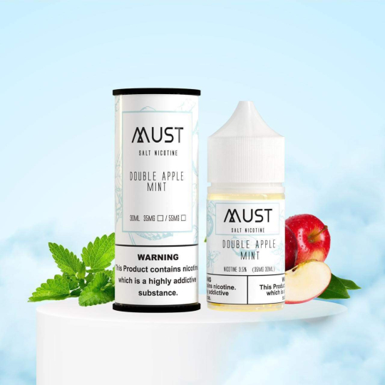 MUST JUICE SALT NIC 30ml Táo Đỏ Mix Táo Xanh Bạc Hà – Double Apple Mint