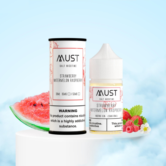 MUST JUICE SALT NIC 30ml Dâu Dưa Hấu Mâm Xôi – Strawberry Watermelon Raspberry