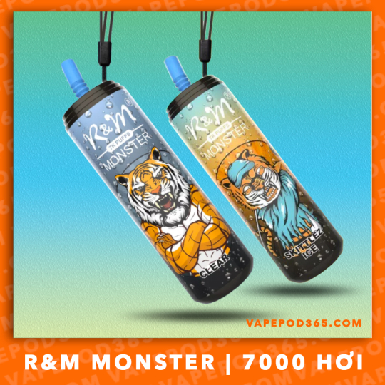 R&M Monster 7000 Puffs - Pod 1 Lần 7000 Hơi - Sạc Được