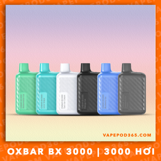 Oxbar BX 3000 by OXVA - Pod 1 lần 3000 Hơi - Sạc Được