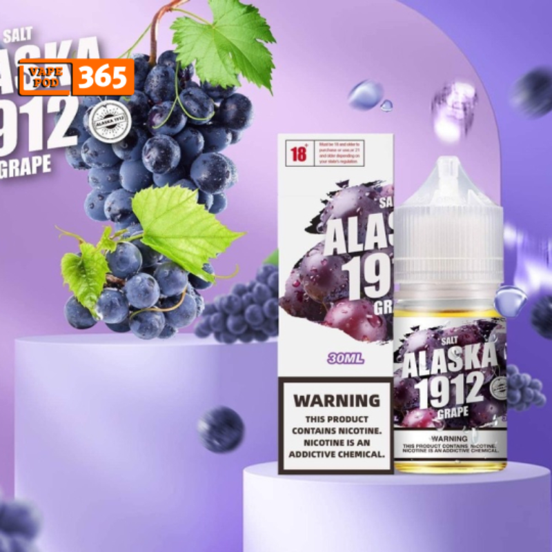 Tinh Dầu SALT ALASKA 1912 Grape - Juice Vang Nho Lạnh