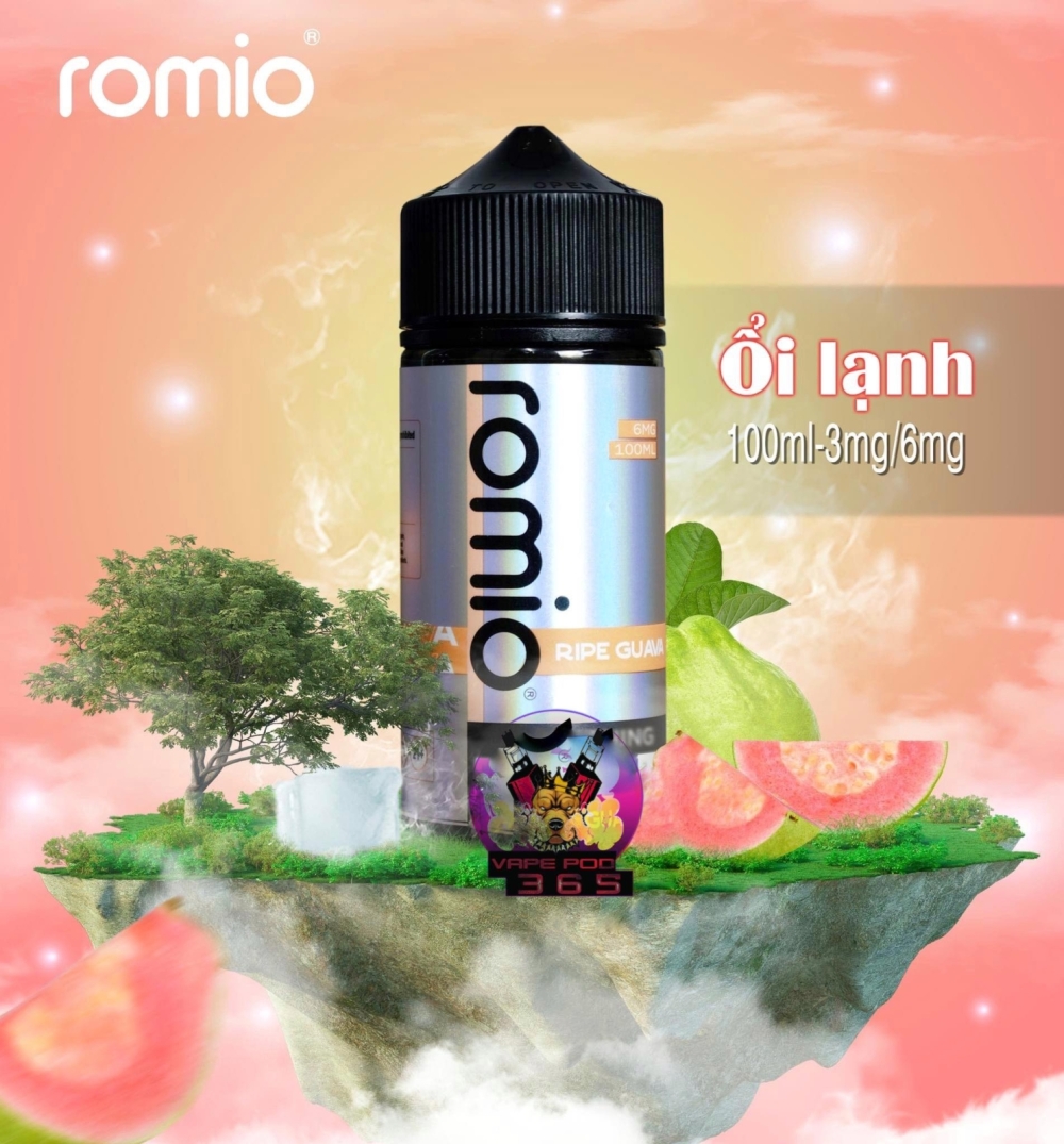 Tinh dầu ROMIO 100ML Guava Ice - Ổi Lạnh