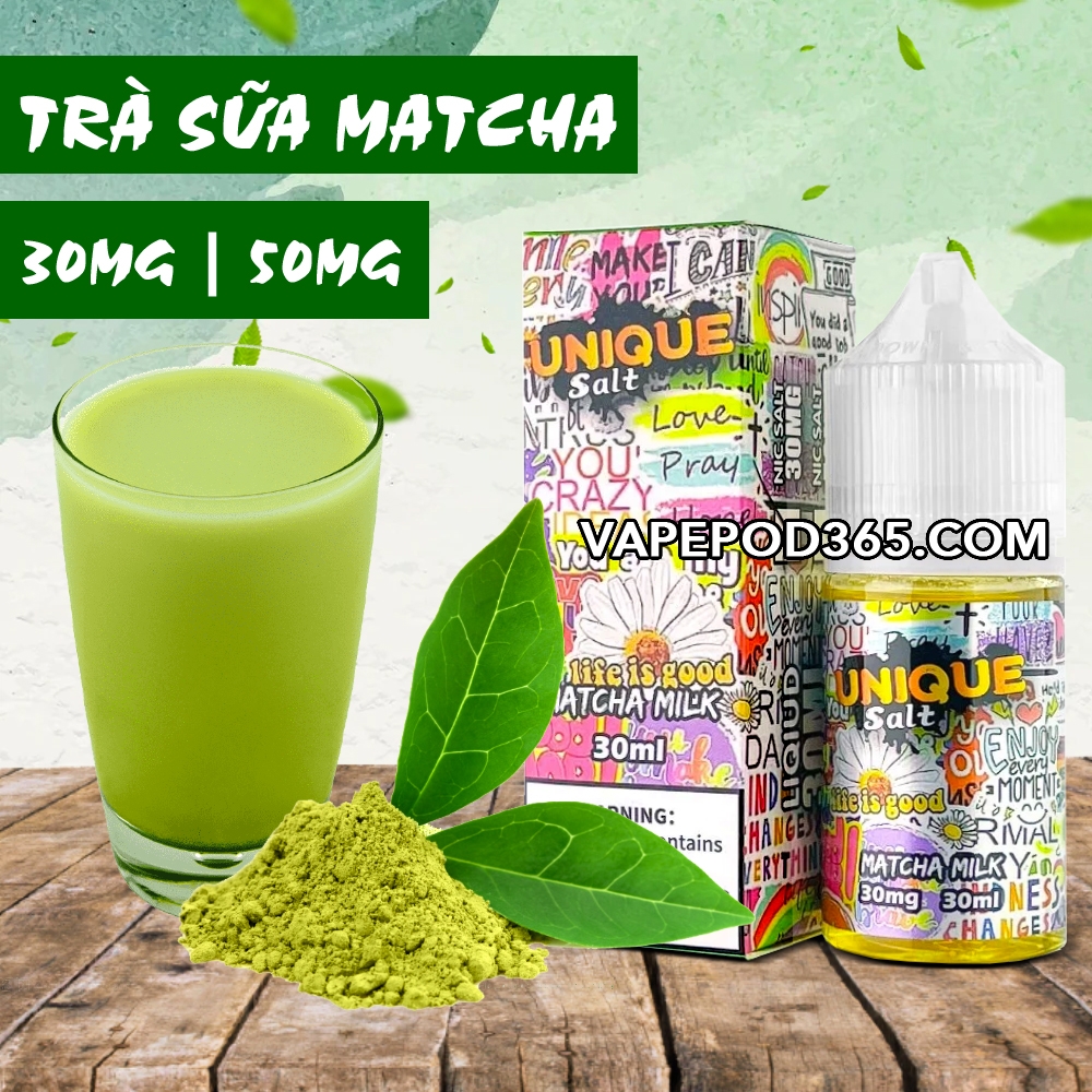 Unique Salt matcha milk vị matcha trà sữa