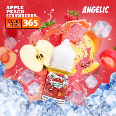 ANGELIC SALTNIC 30ml Táo Đào Dâu - Apple Peach Strawberry 30/50ni