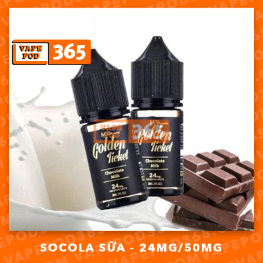 Golden Ticket Chocolate Milk 24MG - Socola Sữa 24MG