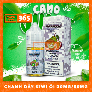 CAMO JUICE SALT NIC - Passion Guava Kiwi ( Ổi Chanh Dây Kiwi ) 