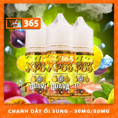 XCandy Salt Guava Passion Figs Ice - Ổi Chanh Dây