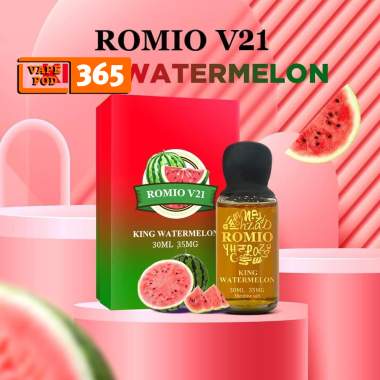 King Romio Salt Nic V21 King Watermelon 30ml - King Romio Dưa Hấu Lạnh