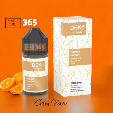 DEKO Salt Nic  Orange Vanila - Cam Vanila Lạnh