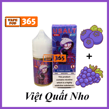 USALT PRO ICE Việt Quất Nho 50mg - Blueberry Grapes