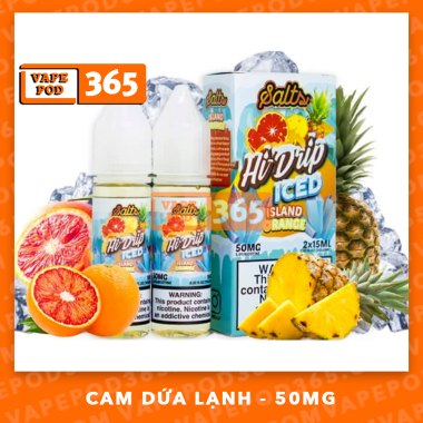 Hi-drip Salt Island Orange 50MG - Cam Dứa Lạnh 