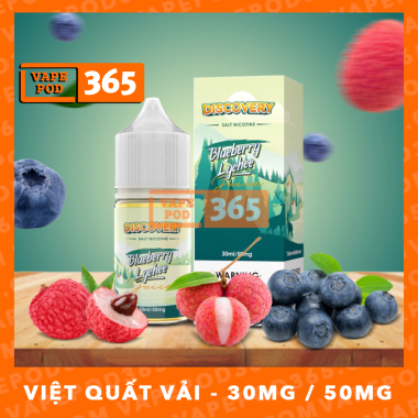 DISCOVERY SALT NIC Blueberry Lychee - Vải Việt Quất
