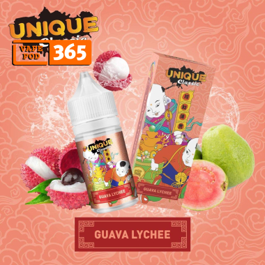  Unique Classic Vải Ổi Lạnh - Juice Salt  Guava Lychee 60ni/60mg 