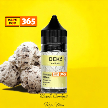 DEKO Salt Nic  Cookies Vanila Cream - Bánh Cookies Kem Vani