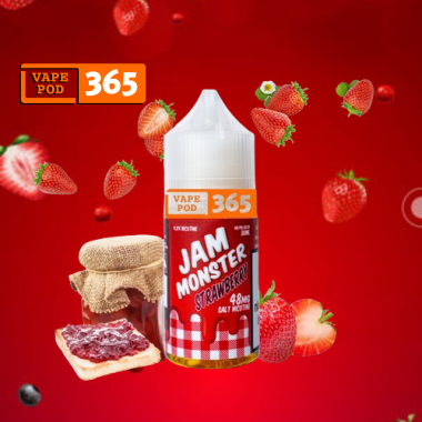 JAM MONSTER Salt Nic 30ml Mứt Dâu - Strawberry