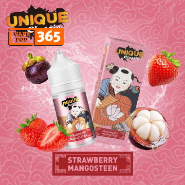 Unique Classic Măng Cụt Dâu 30ml - Juice Salt Strawberry Mangosteen 60ni/60mg