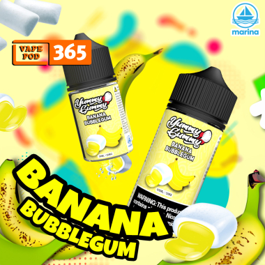 YUMMY GUMMY Banana Bubblegum 100ML - Kẹo Trái Cây Chuối
